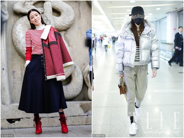 万能的条纹打底衫,大家都在穿!