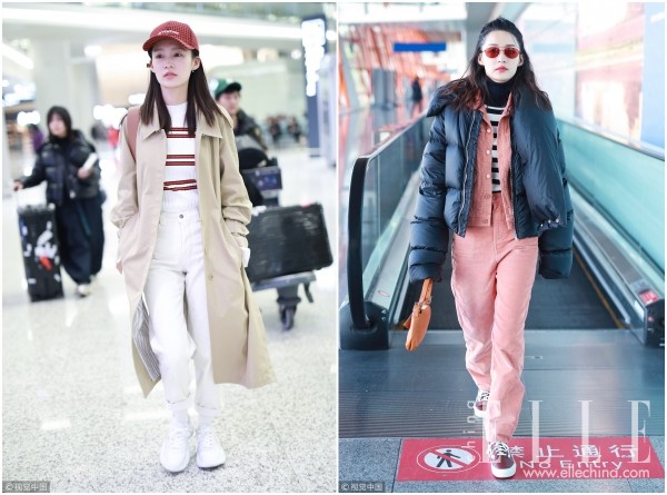 万能的条纹打底衫,大家都在穿!